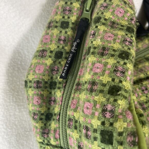 Petunia Pickle Bottom Diaper Bag Green Pink Touring Hobo Tote With Changing Pad! - Picture 3 of 10